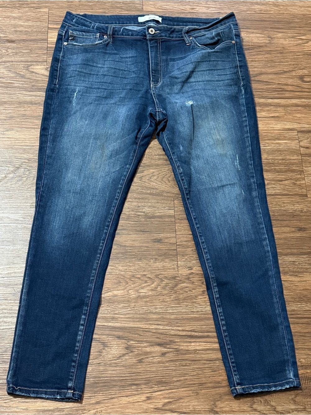 Kancan High Rise Skinny Dark Wash Skinny Denim Jeans Style KC709SD-P 2XL